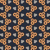 Development multicolor repeating trendy pattern in dark background vector illustration