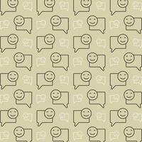 Customer experience symbol multicolor decorative trendy repeating pattern vector illustration