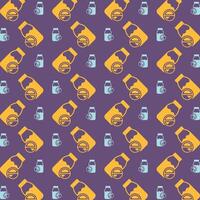 Lactose free sign trendy repeating apparel pattern multicolor vector illustration background