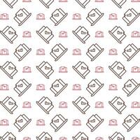 Online survey red brown repeating trendy pattern beautiful vector illustration background