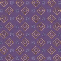 Profile sign trendy repeating apparel pattern multicolor vector illustration background