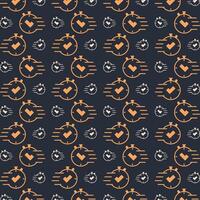 Quick response multicolor repeating trendy pattern in dark background vector illustration