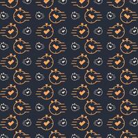 Quick response multicolor repeating trendy pattern in dark background vector illustration