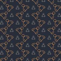 Obesity multicolor repeating trendy pattern in dark background vector illustration