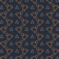 Obesity multicolor repeating trendy pattern in dark background vector illustration