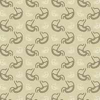 Stomach symbol multicolor decorative trendy repeating pattern vector illustration background