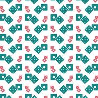 Dice icon repeated stylish trendy pattern beautiful vector illustration background