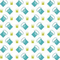 Paint can trendy repeating fashion blue pattern vector illustration background