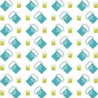 Paint can trendy repeating fashion blue pattern vector illustration background