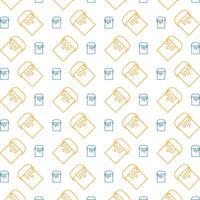 Paint can icon trendy repeating pattern colorful vector illustration background
