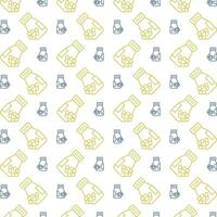 Supplements icon repeated lovely trendy pattern beautiful vector illustration background