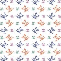 Whale tail multicolor repeating trendy pattern stylist vector illustration background