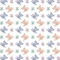 Whale tail multicolor repeating trendy pattern stylist vector illustration background