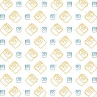 Paint bucket icon trendy repeating pattern colorful vector illustration background