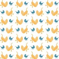 Baby stroller icon trendy repeating pattern colorful vector illustration background