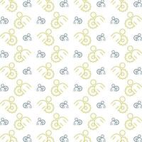 Managing icon repeated lovely trendy pattern beautiful vector illustration background