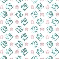 Beekeeper icon repeated stylish trendy pattern beautiful vector illustration background