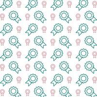 Quality icon repeated stylish trendy pattern beautiful vector illustration background