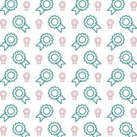 Quality icon repeated stylish trendy pattern beautiful vector illustration background