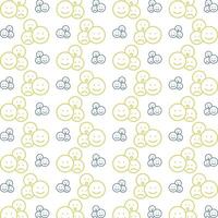 Emoticons icon repeated lovely trendy pattern beautiful vector illustration background