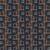 Online test multicolor repeating trendy pattern in dark background vector illustration