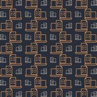 Online test multicolor repeating trendy pattern in dark background vector illustration