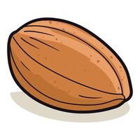 Almond nut design vector illustration.