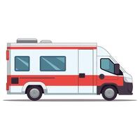 Ambulance vector illustration. Medical vehicle.