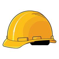 Safety helmet isolated vector illustration.