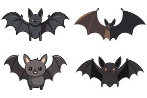 Bat animal with halloween costume cartoon vector illustration.