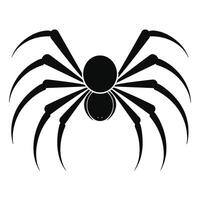 ai generado araña negro silueta vector. vector