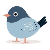 Cute bird cartoon vector illustration.