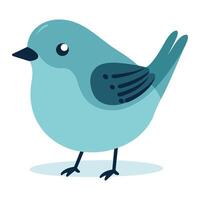 Cute bird cartoon vector illustration.