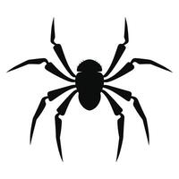 ai generado araña negro silueta vector. vector