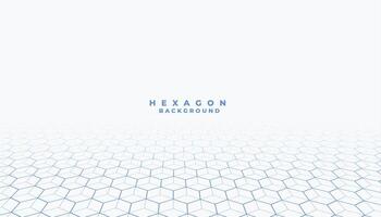 3d style blue hexagon shape pattern perspective background design vector