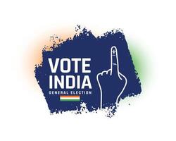 indio general votación antecedentes para político Campaña vector