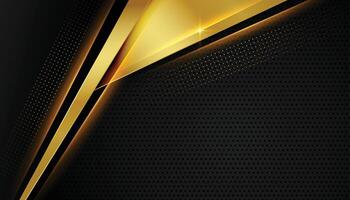 black and golden abstract background with text space vector