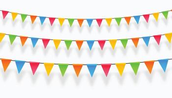 hanging bunting garland background surprise your love ones vector