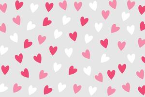 beautiful and lovey heart pattern wallpaper for valentines couple vector