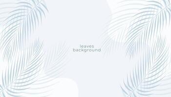 white nature leaves background design vector