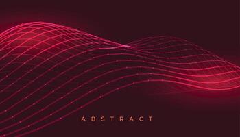 maroon red background with 3d wave lines vector