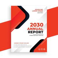 modern business report brochure for corporate success vector