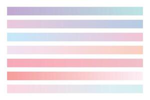 soft and smooth pastel color gradient background in collection vector