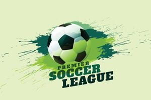 3d style sporty soccer dirty background for world cop league vector