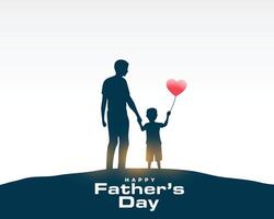 happy father's day event card greet dad with love vector