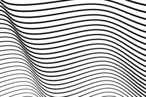 abstract curvy black stripe lines modern background vector