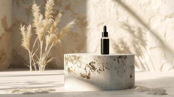 AI generated Background for cosmetic product branding, identity, and packaging inspiration photo