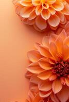 AI generated Autumn Dahlia Flower Design photo