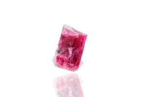 macro mineral stone tourmaline on a white background photo