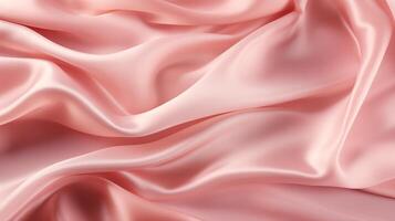 AI generated pink silk fabric texture photo